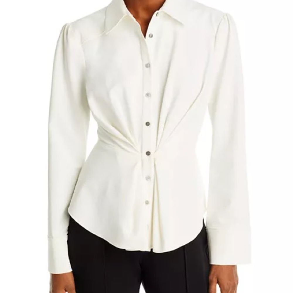 Cinq á Sept Isabelle Ruched Front Shirt